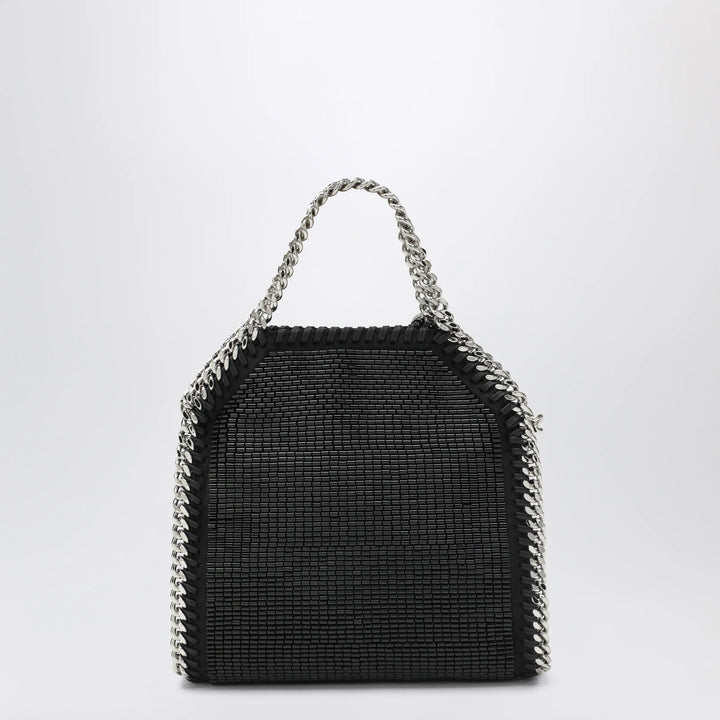 Stella McCartney - Falabella mini tote bag in black crystal mesh