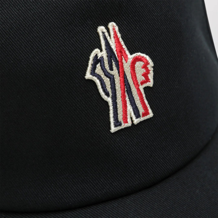 Moncler Grenoble - Black baseball cap with logo patch