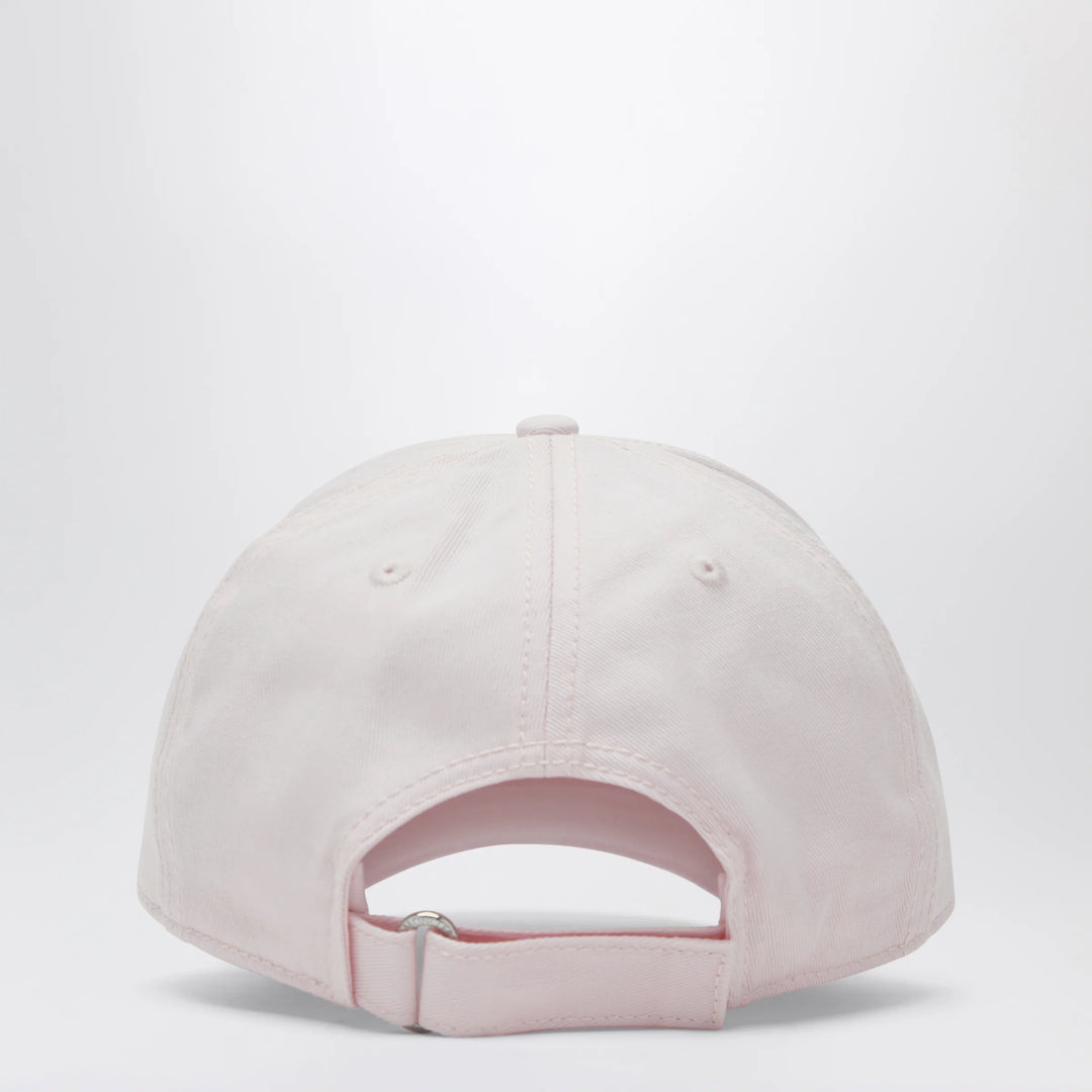 Moncler - Pink baseball cap with logo patch
