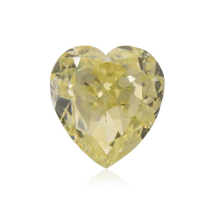 1.04 Carat Fancy Light Yellow HEART Diamond VVS2 GIA