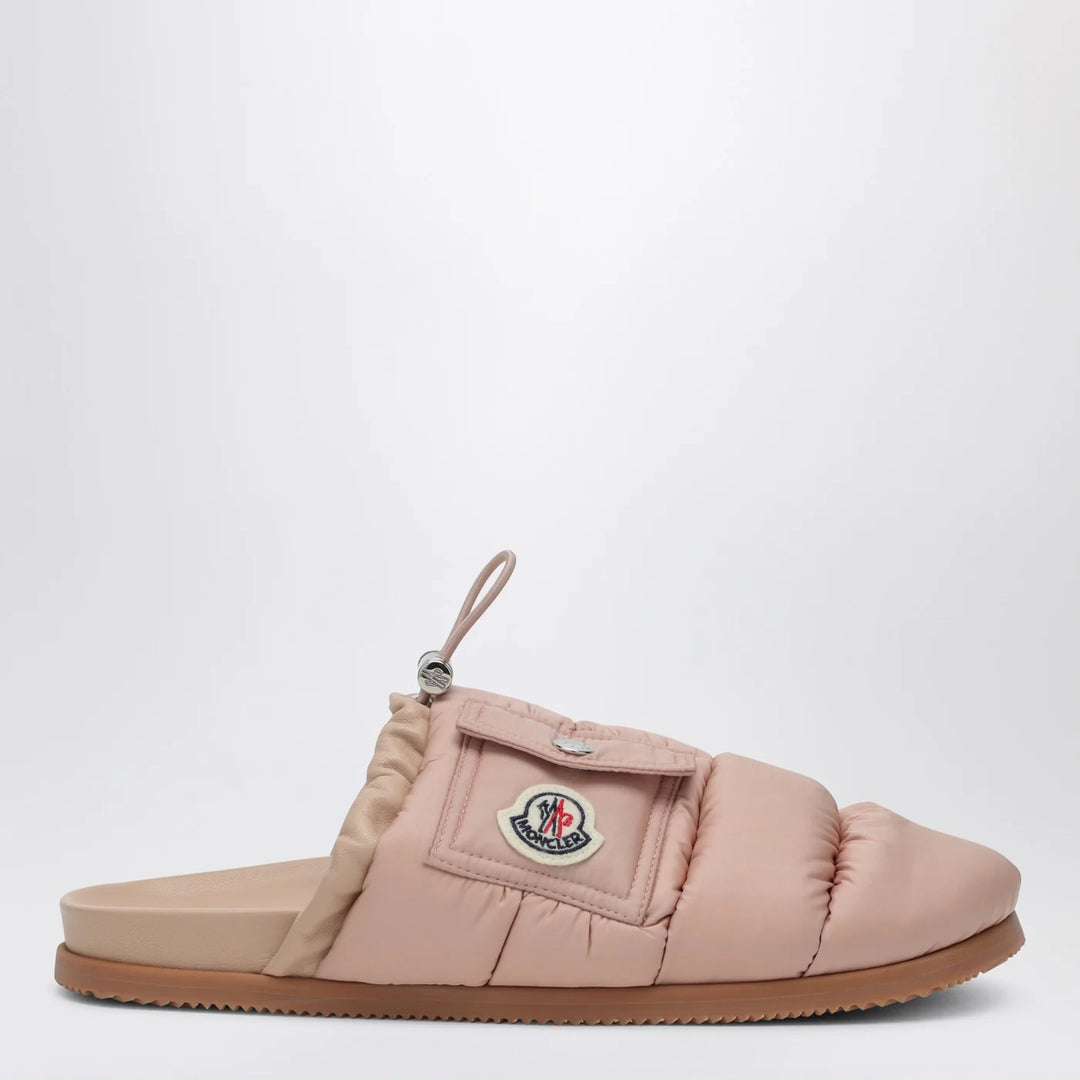 Moncler - Pink nylon mule Mon Pocket