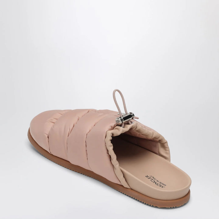 Moncler - Pink nylon mule Mon Pocket