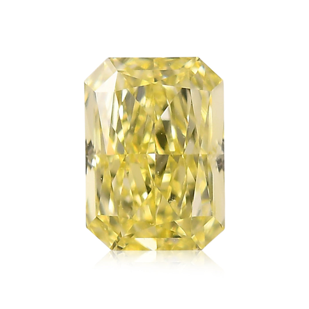 0.62 Carat Fancy Light Yellow Radiant Diamond VVS1 GIA