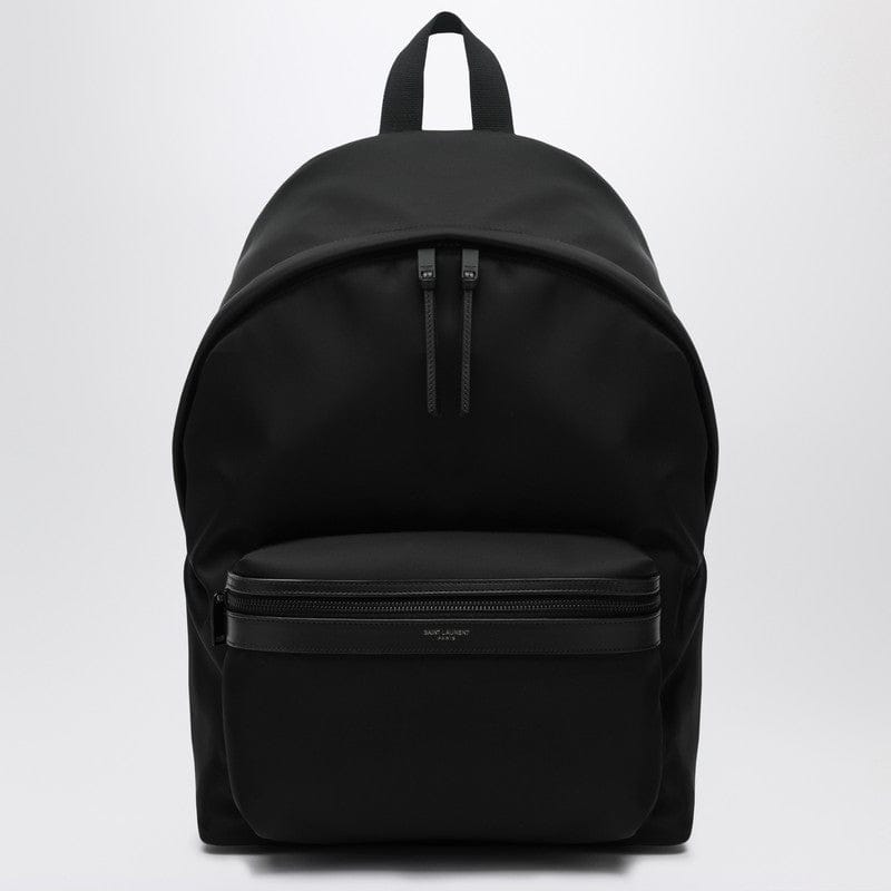 Backpacks Saint Laurent - Black leather and nylon backpack - One size Brand