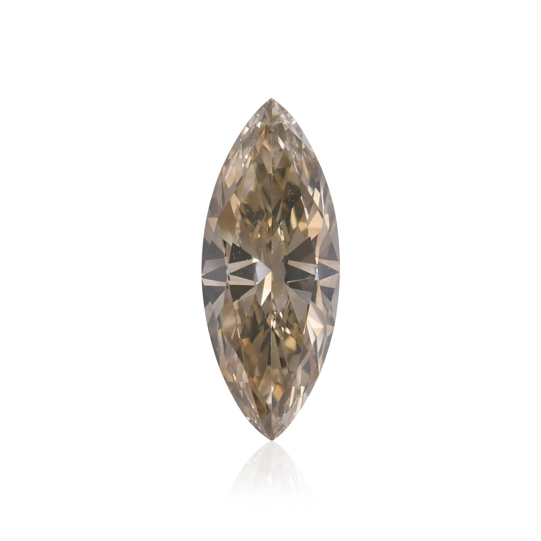 1.09 Carat Fancy Brown Greenish Yellow Marquise Diamond SI1 GIA