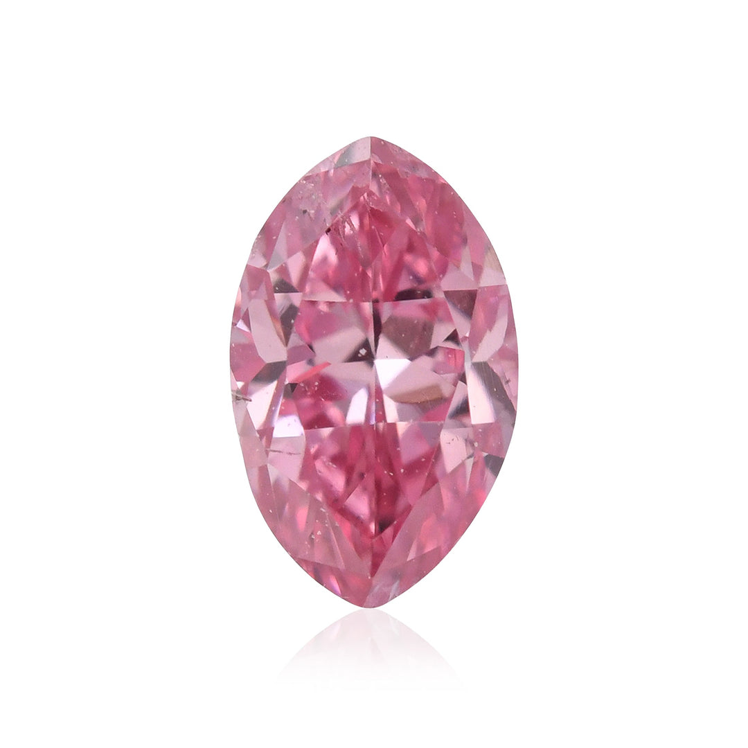 0.21 Carat Fancy Vivid Purplish Pink Marquise Diamond SI2 GIA
