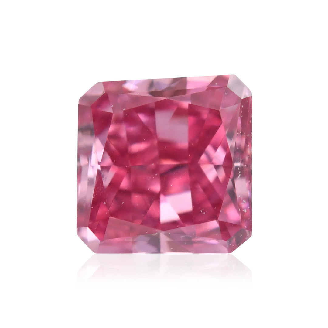 0.21 Carat Fancy Vivid Purplish Pink Radiant Argyle Diamond VVS2 GIA