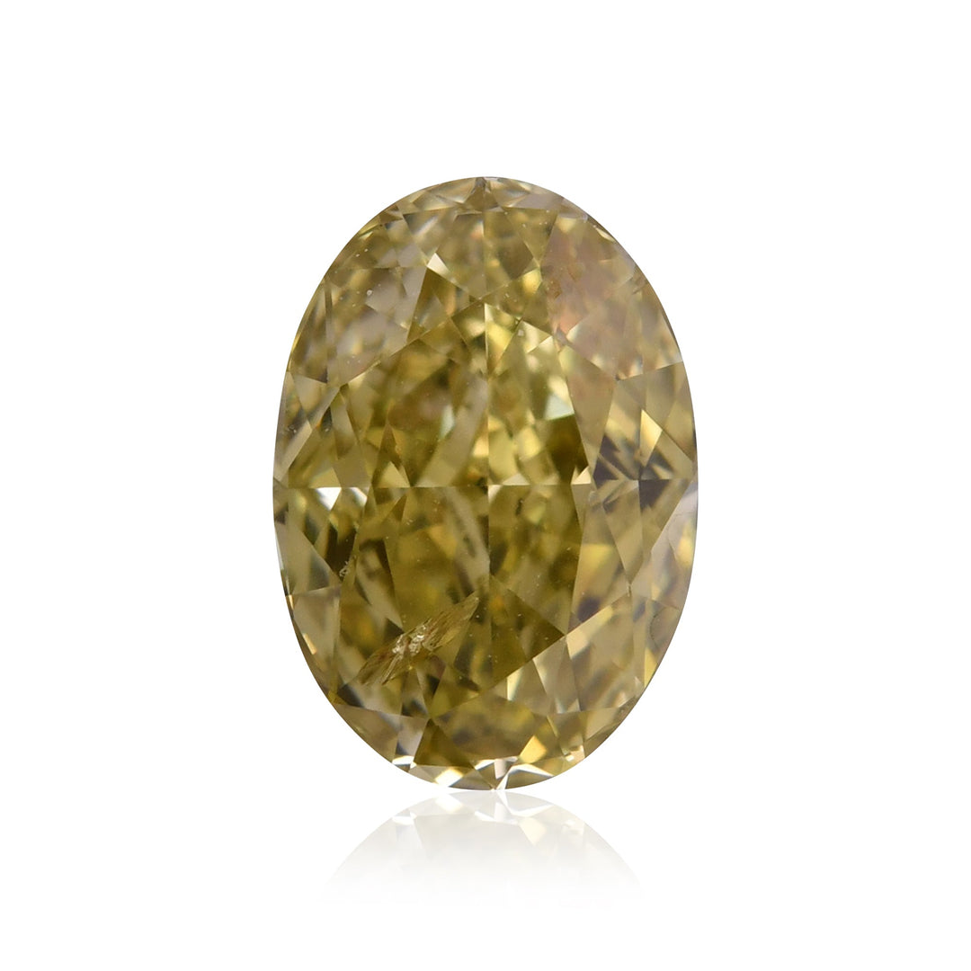 0.81 Carat Chameleon Oval Diamond I1 GIA