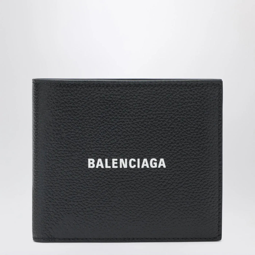 Balenciaga - Black horizontal wallet with logo Brand Apparel & Accessories TU