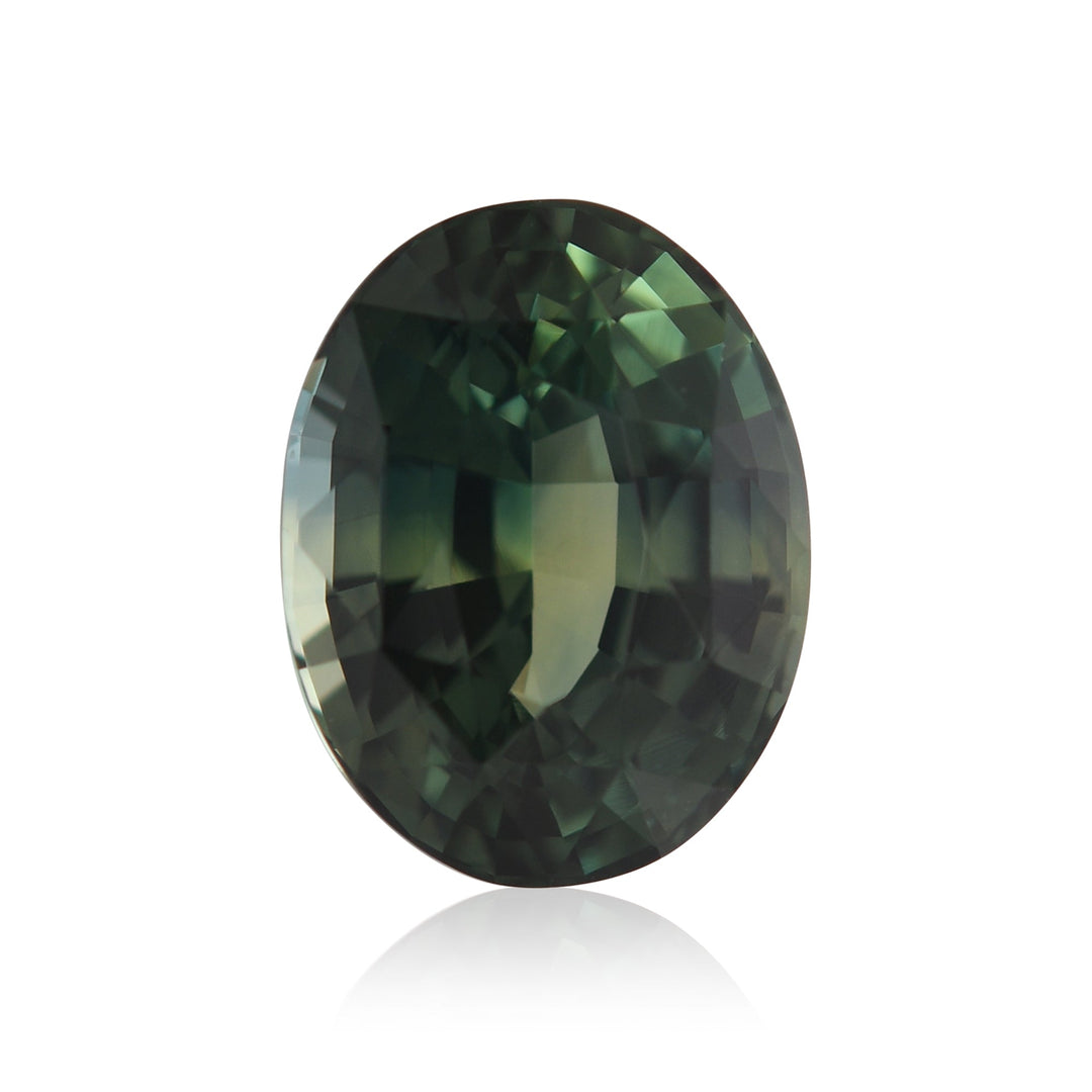 6.96 Carat Green MADAGASCAR Oval Sapphire CD