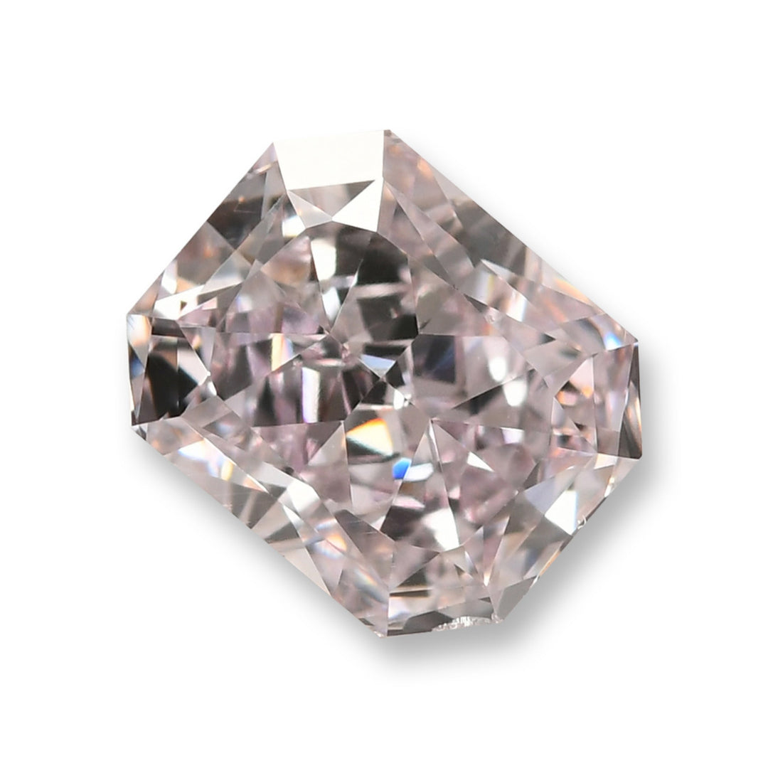 0.50 Carat Light Pink Radiant Diamond SI1 GIA