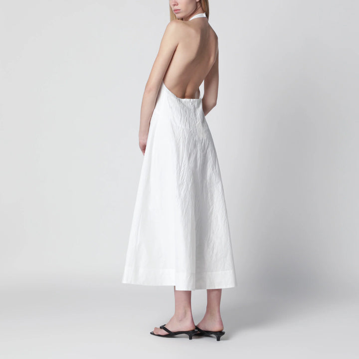 Róhe - White midi dress in cotton blend