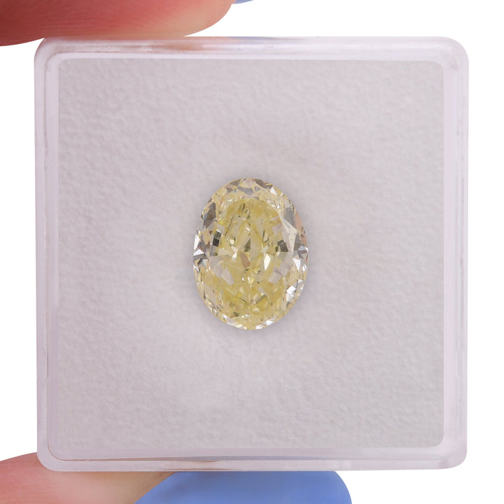 3.08 Carat W-X Oval Diamond VVS1 GIA