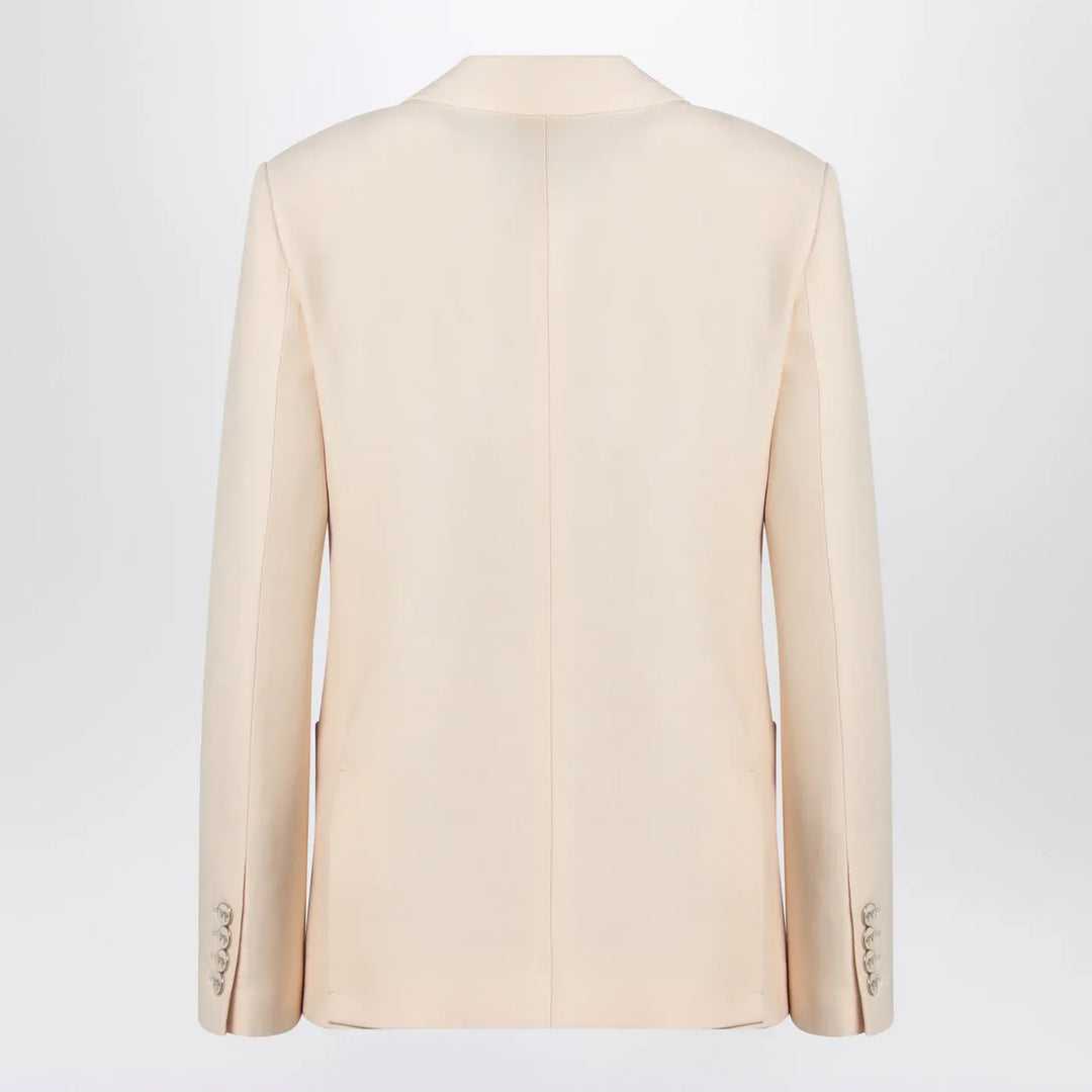 Valentino - Wool and silk single-breasted jacket Brand Coats &amp; Jackets 44  IT