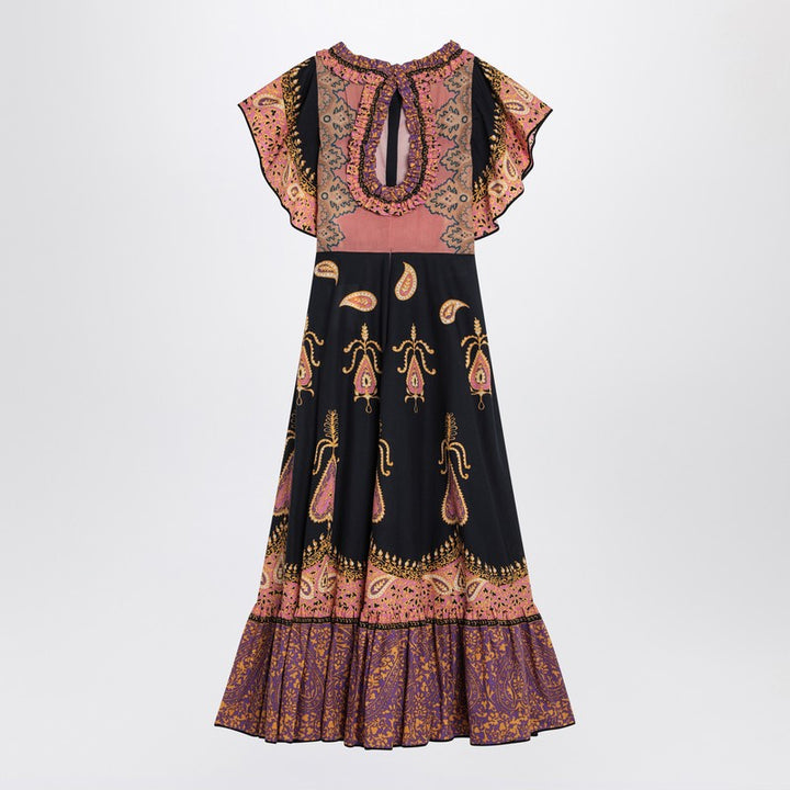 Valentino Printed Midi Dress in Cotton Muslin