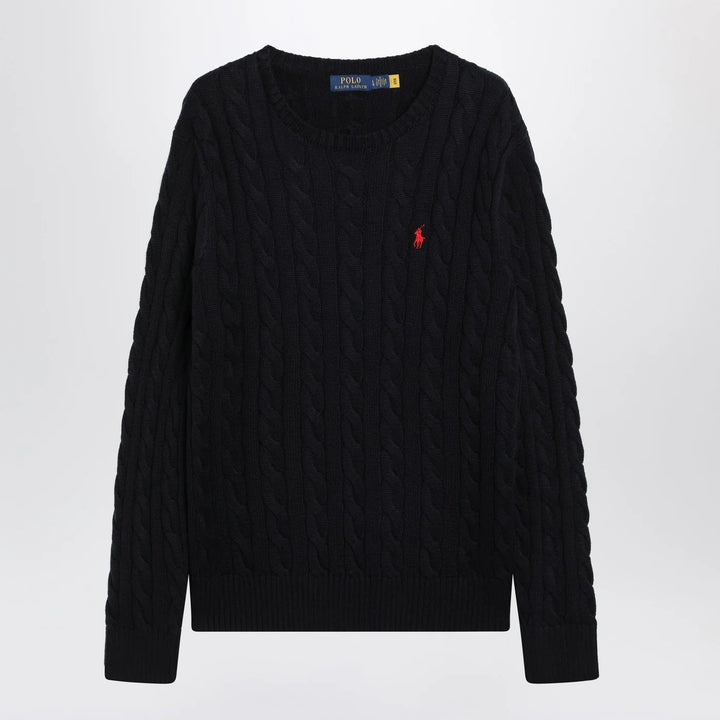 Polo Ralph Lauren - Navy blue cable-knit cotton sweater