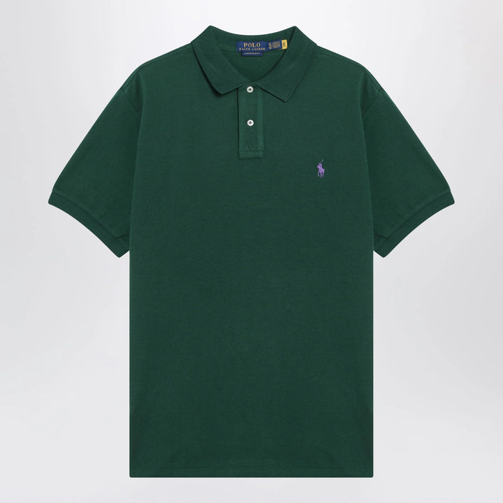 Polo Ralph Lauren - Forest green cotton Custom Slim-Fit polo shirt