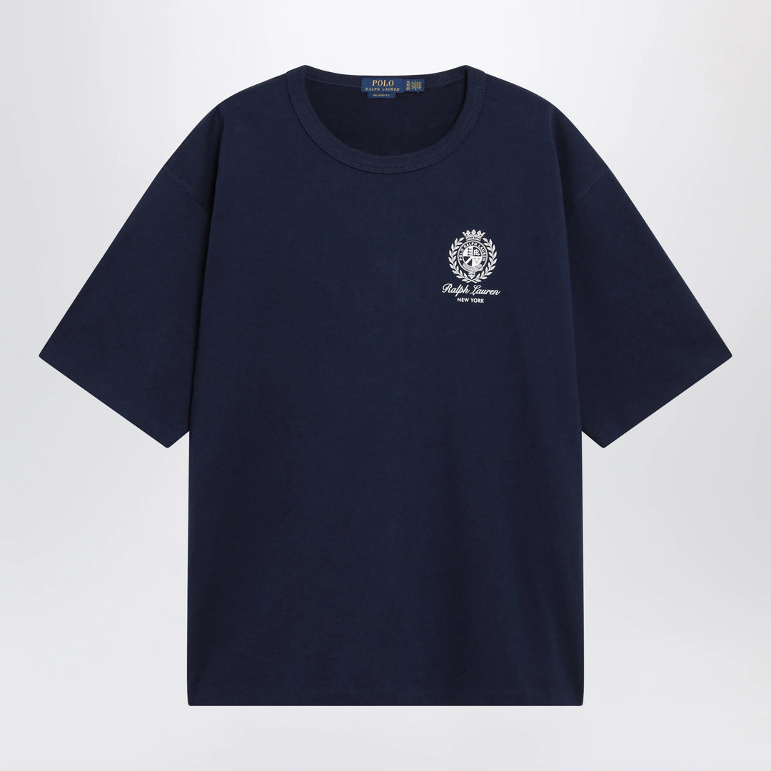 Polo Ralph Lauren - Navy Blue Relaxed-Fit T-Shirt With Logo Prints