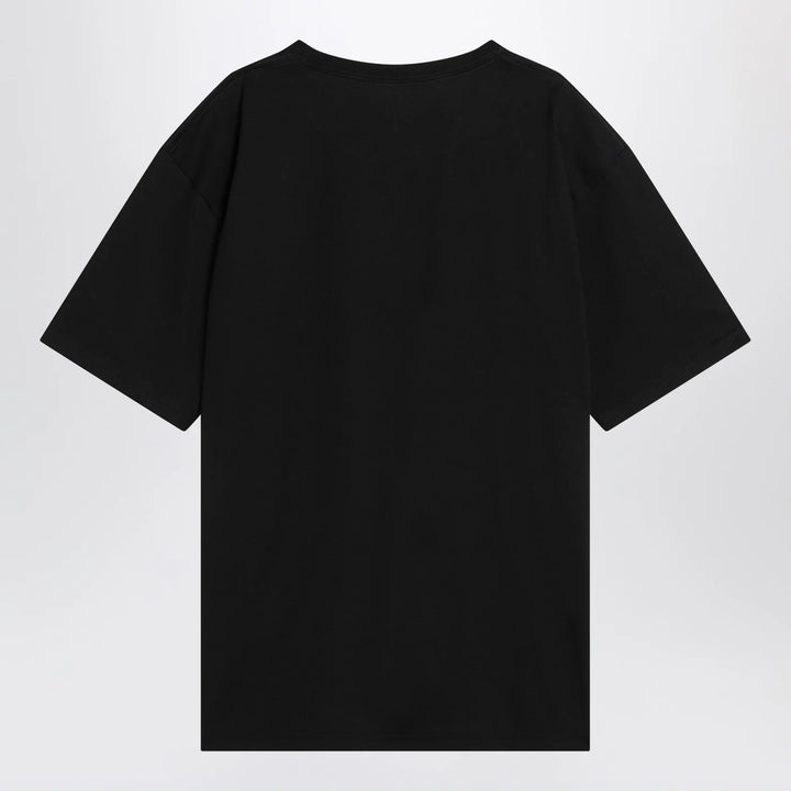 Valentino - Black T-shirt with Le Chat de la Maison print