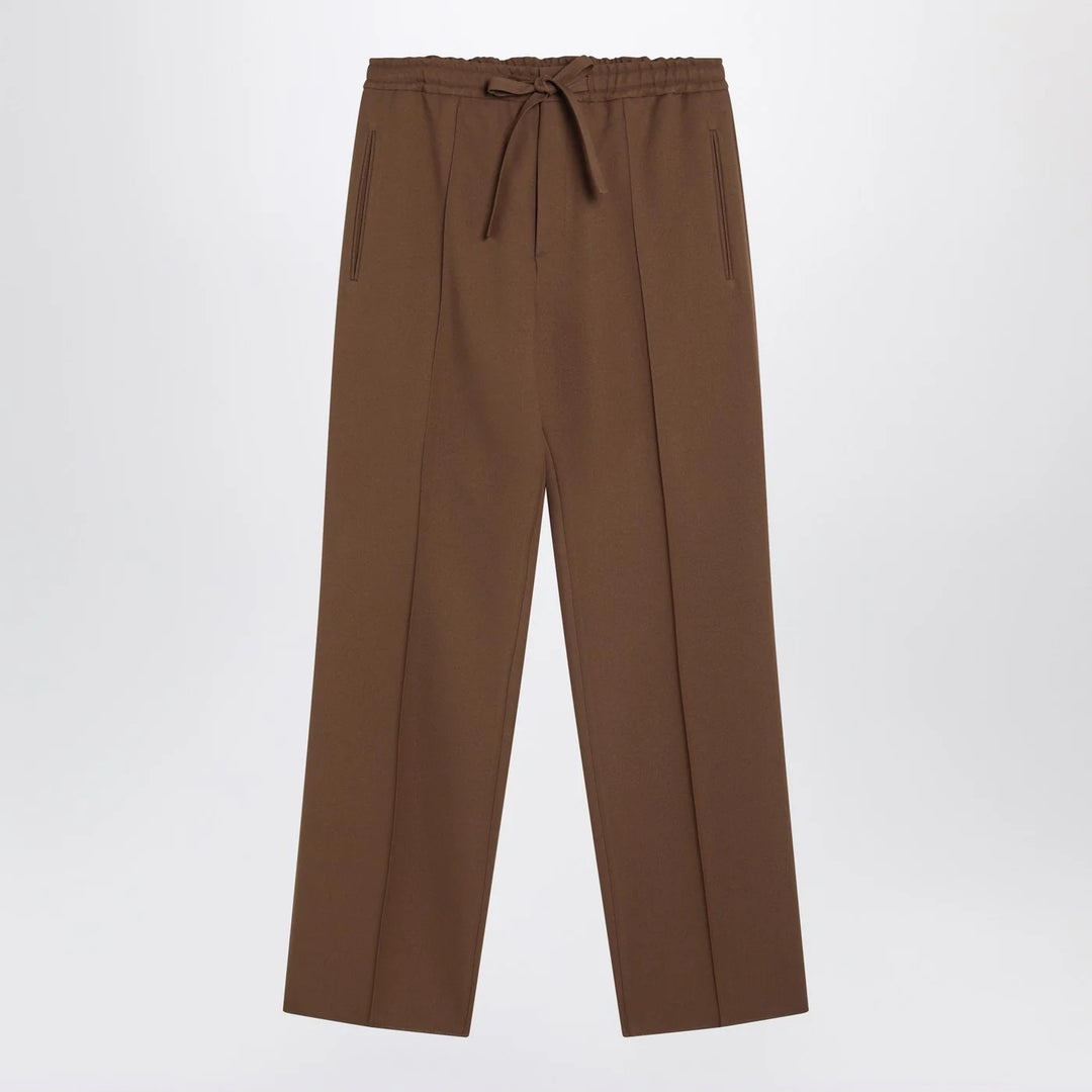 Valentino - Brown gabardine trousers