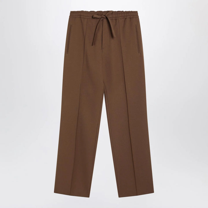 Valentino - Brown gabardine trousers
