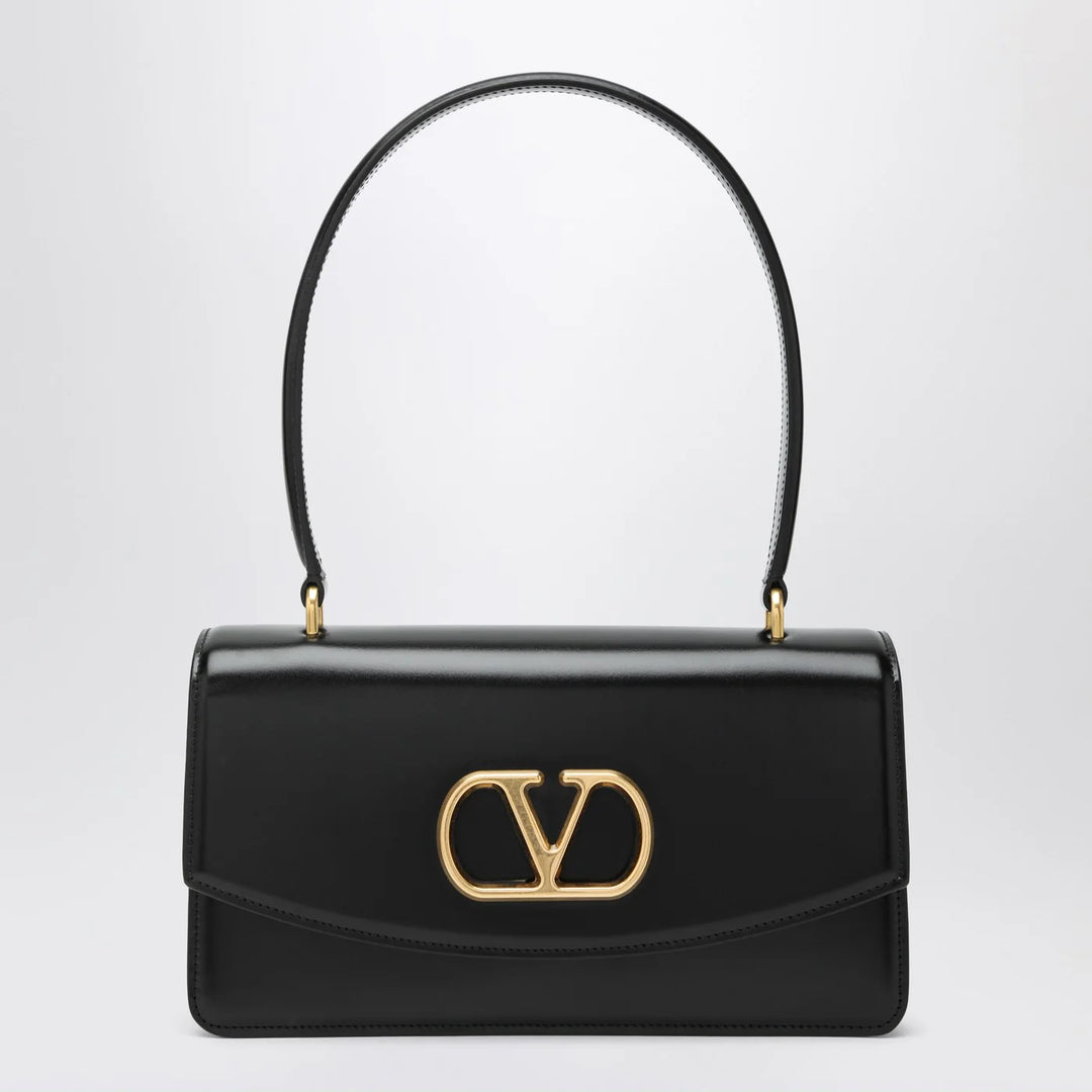 Valentino Garavani - Vain bag in black glossy calfskin