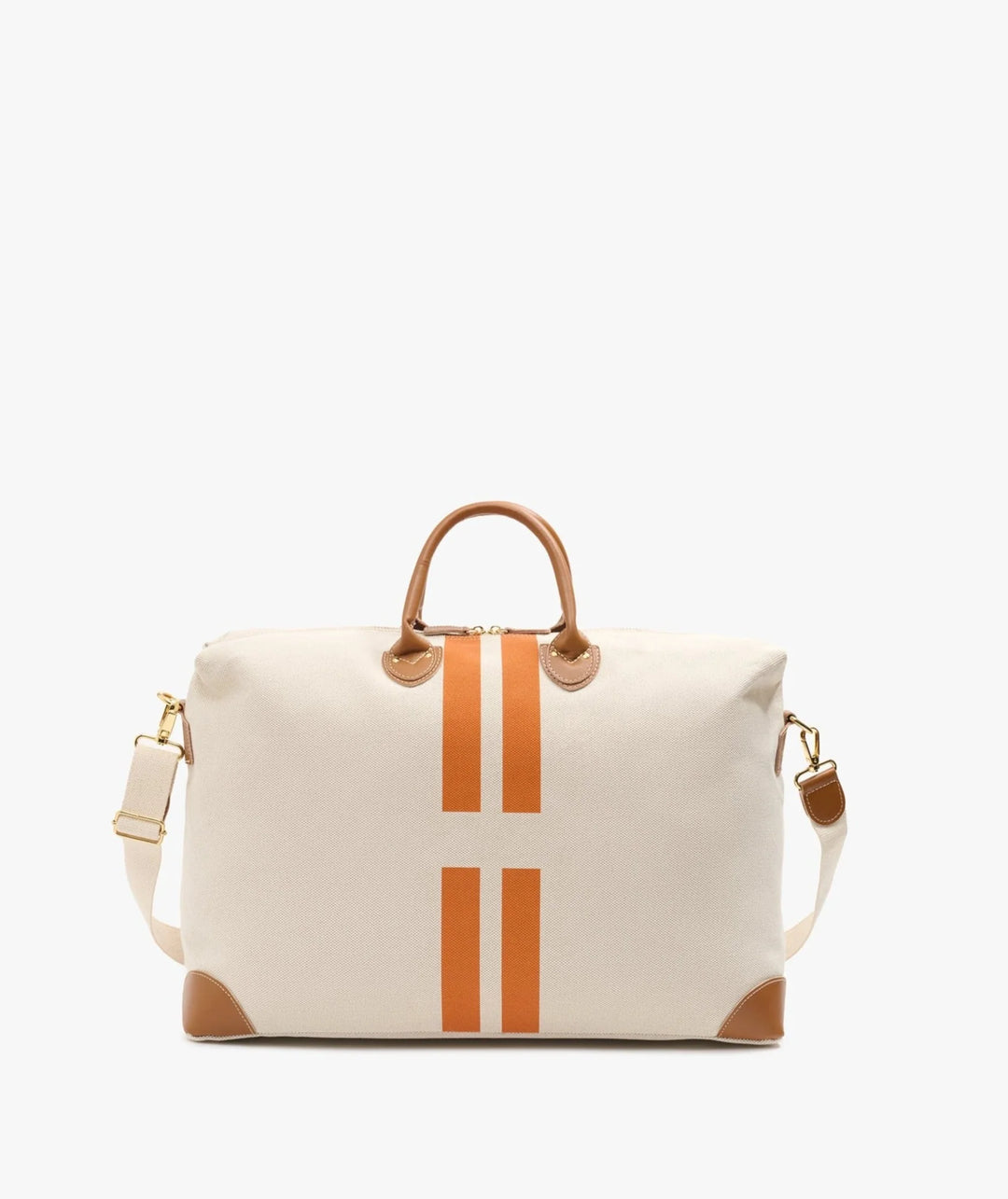 My Style Bags Harvard Large Duffel Bag Orange Stripes