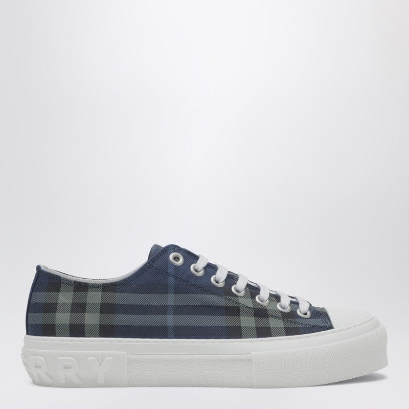 Shoes Burberry - Blue Check cotton sneakers - 46 IT Brand