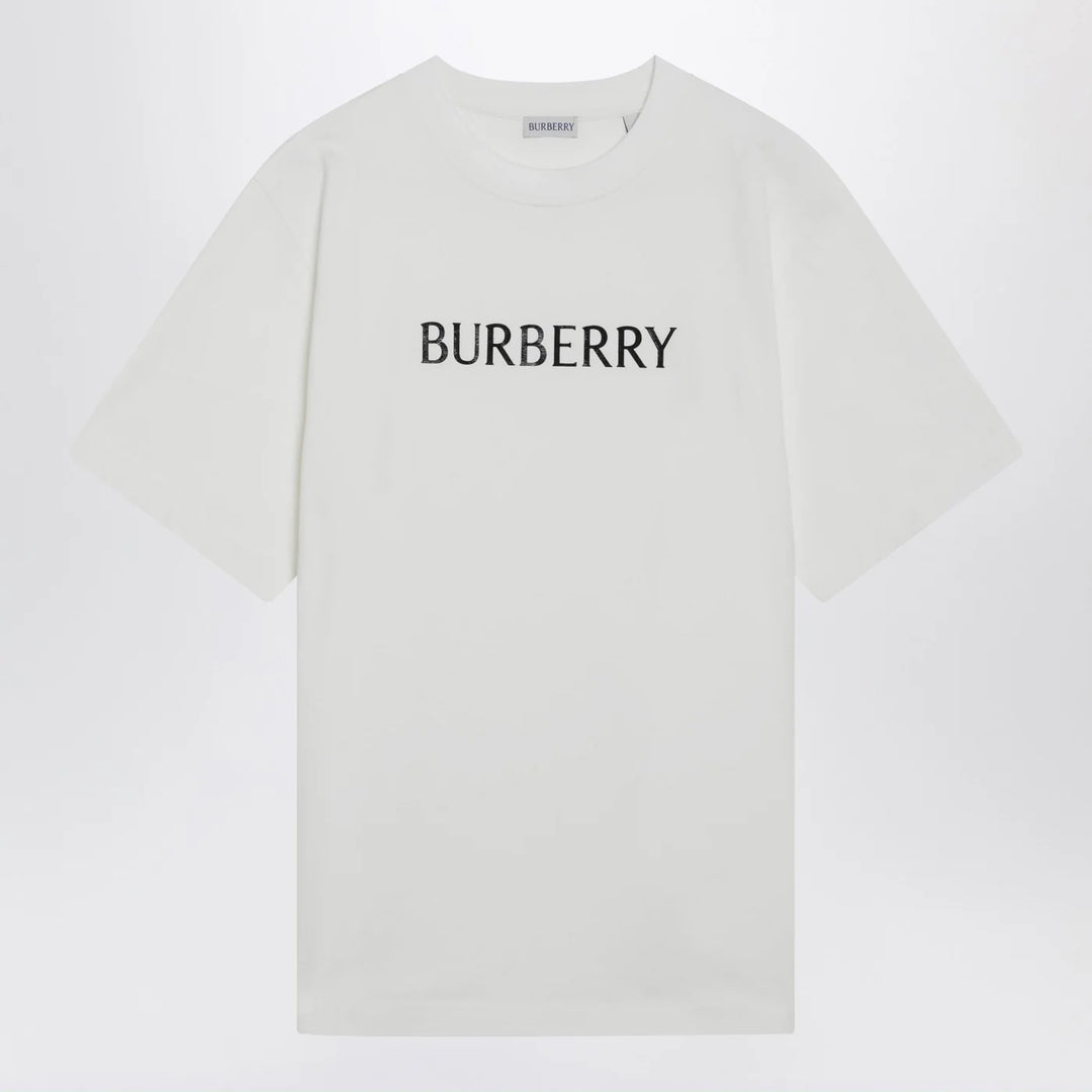 Burberry - White T-shirt with logo print