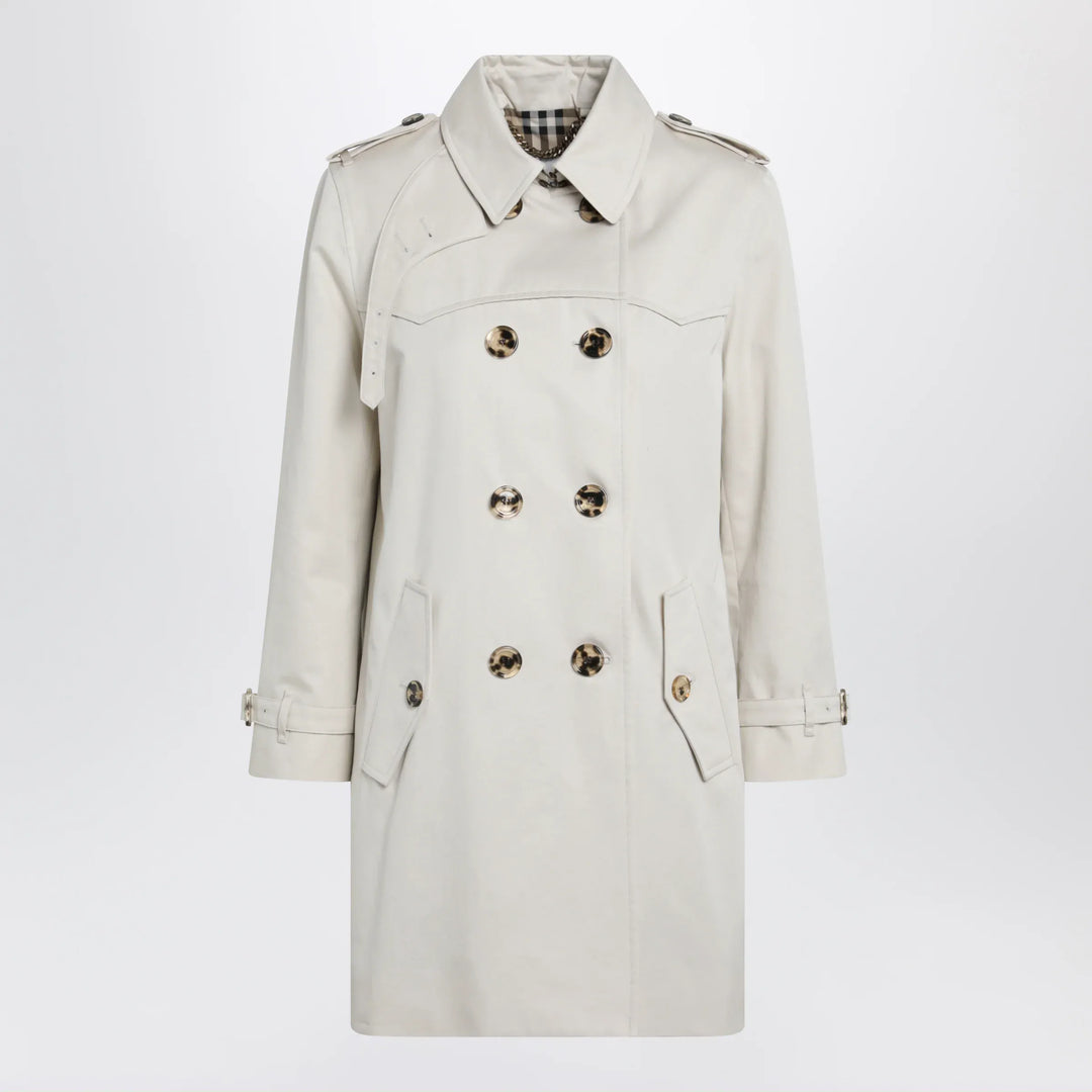 Burberry - Short Summerside trench coat in cotton gabardine beige Brand Apparel &amp; Accessories > Clothing > Outerwear > Coats &amp; Jackets 8 UK