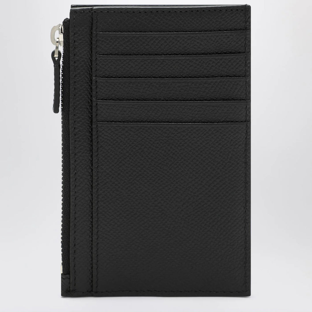 Balenciaga - Black leather passport holder and wallet