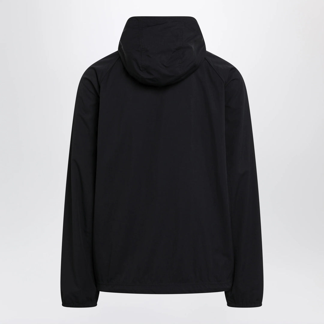 Balenciaga - Technical hooded track jacket in polyamide, black