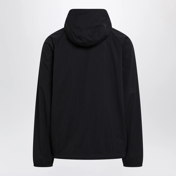 Balenciaga - Technical hooded track jacket in polyamide, black