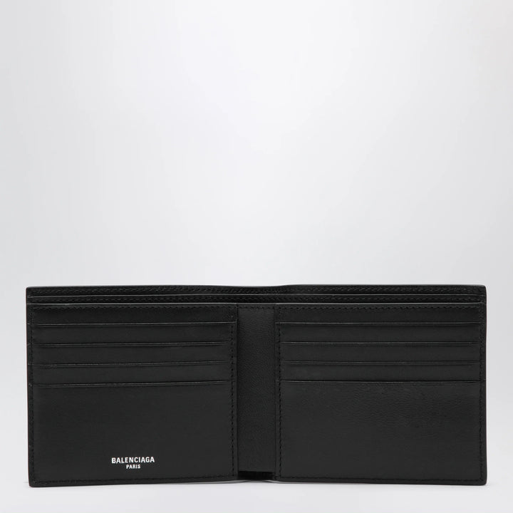 Balenciaga - Cash folded square lambskin wallet in black
