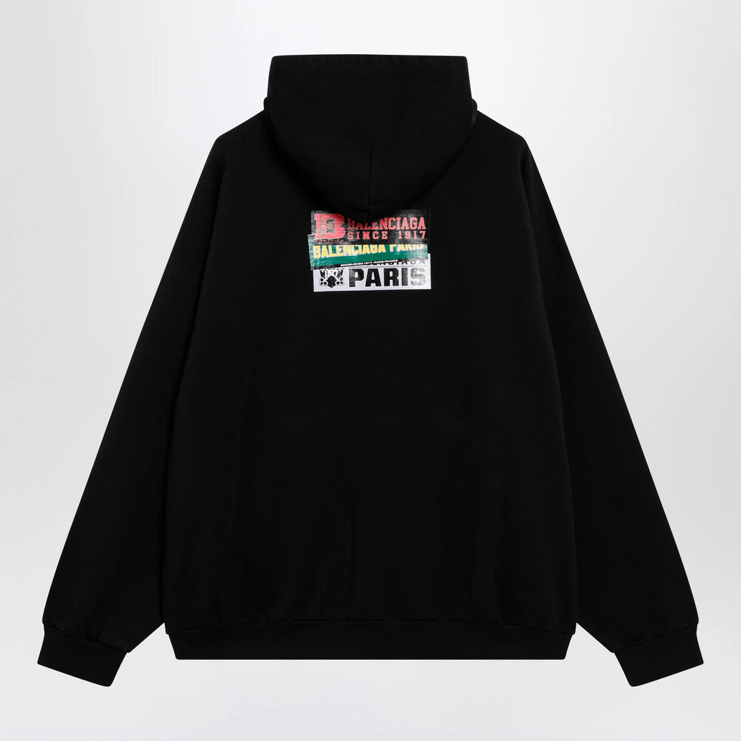 Balenciaga - Black hoodie with logo print