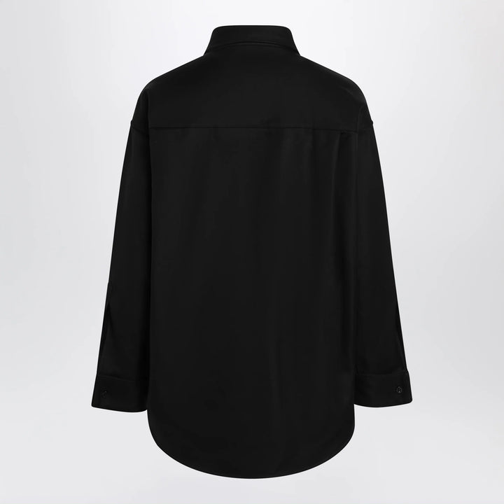 Balenciaga - Classic cocoon shirt in double cotton, black
