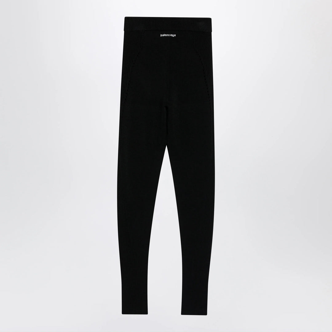 Balenciaga - Black Techwear viscose leggings