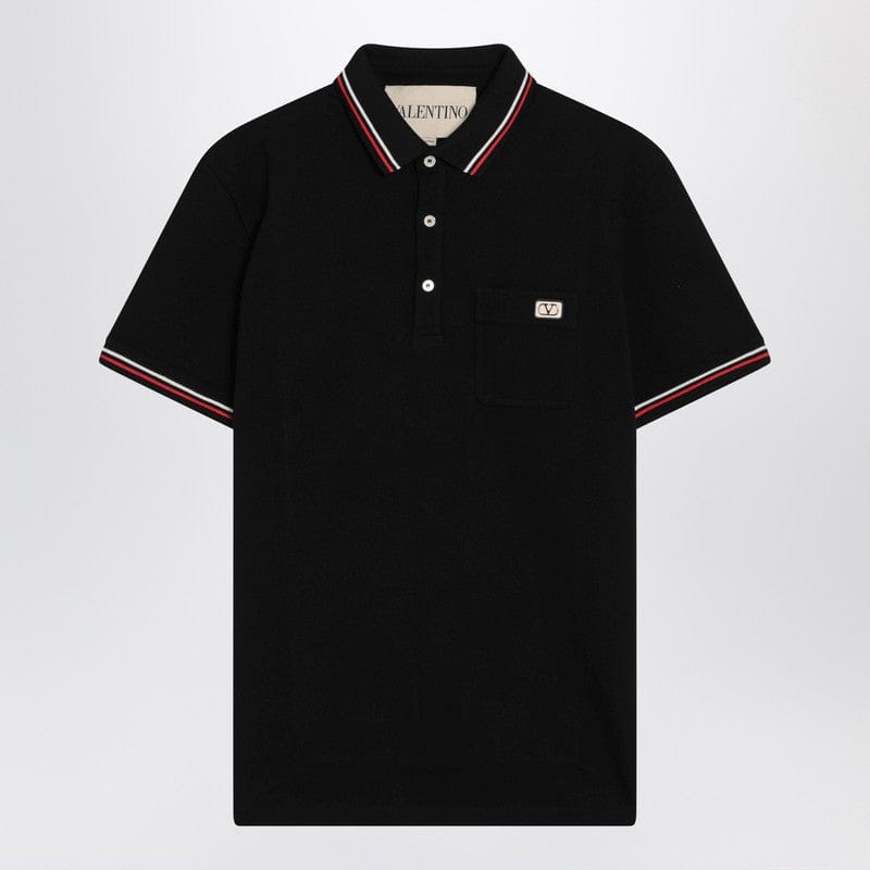Shirts & Tops Valentino - Black polo shirt with Vlogo Signature - S Brand