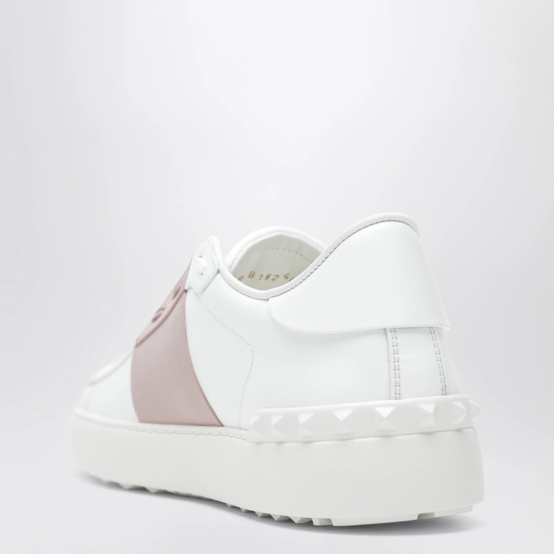 Valentino Garavani - Open sneakers in white/antique pink