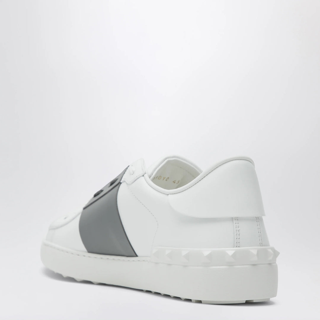 Valentino Garavani - White/Dark Steel Open Sneakers