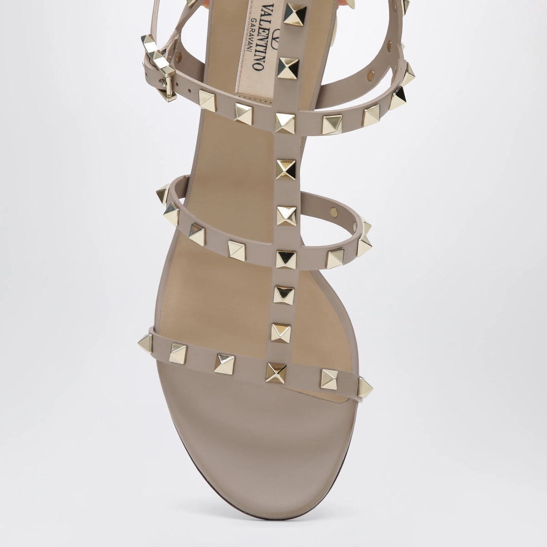 Valentino - Rockstud sandals with blush-colored straps