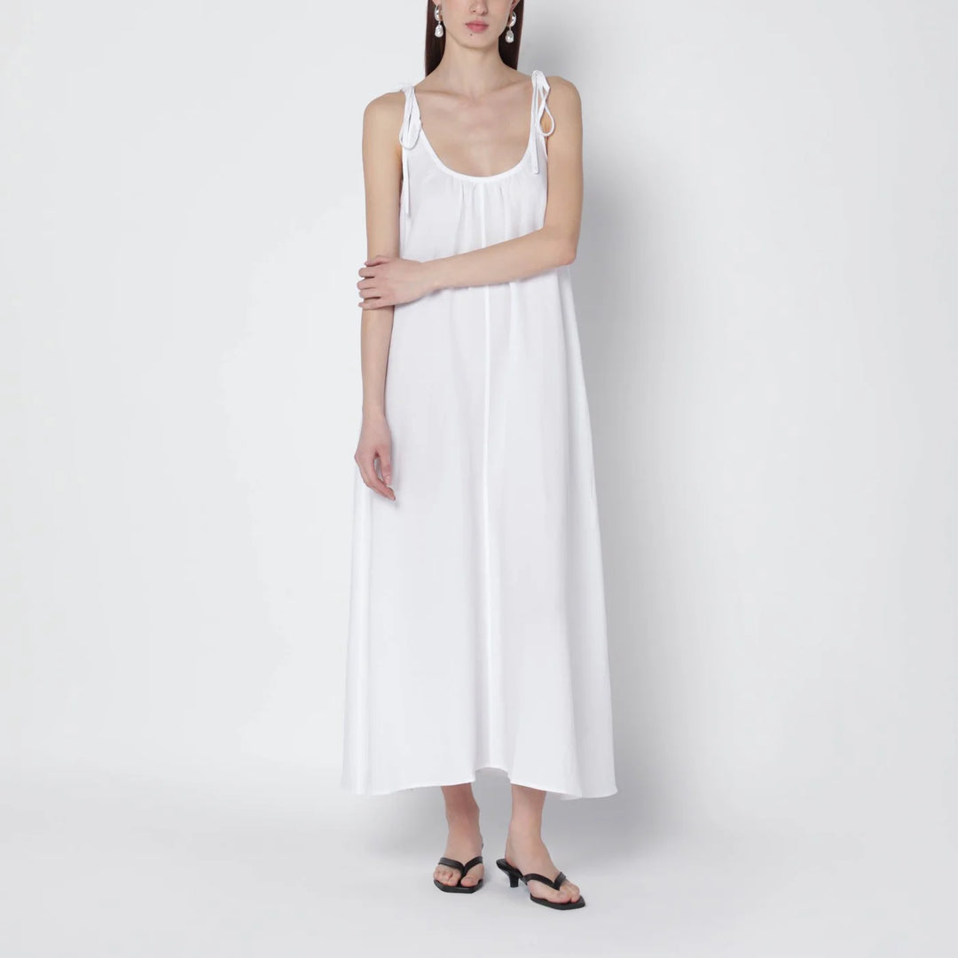 ANINE BING - White linen-blend dress