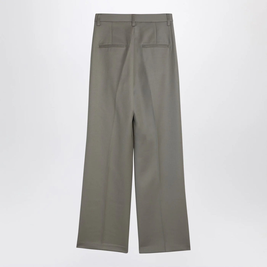 ANINE BING - Khaki wool trousers