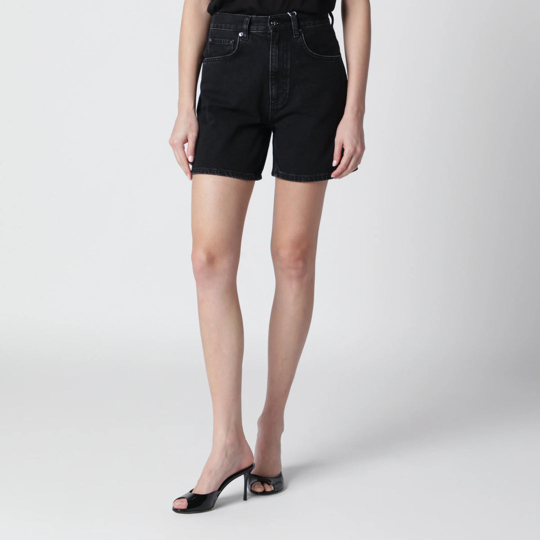 ANINE BING - Delaney shorts in vintage black denim