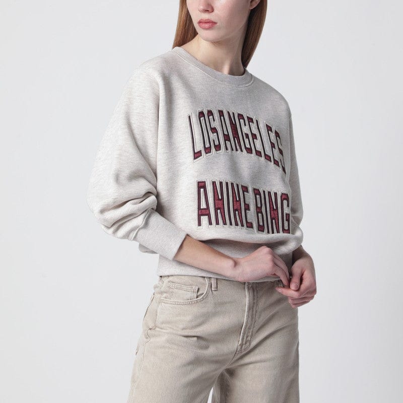 Shirts & Tops ANINE BING - Harry Shrunken La beige melange sweatshirt - M Brand