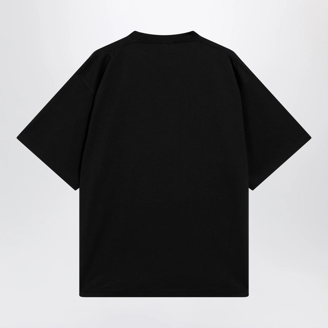 Balenciaga - Holiday graphic print cotton T-shirt in black