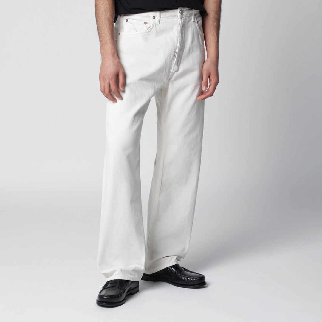 AGOLDE - White trousers in regenerated denim
