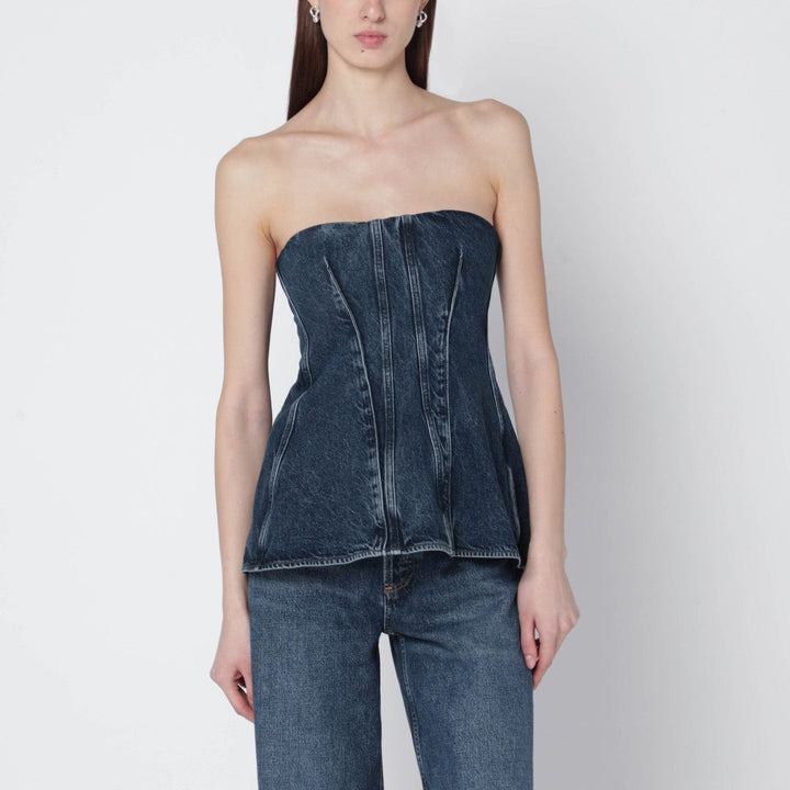 Apparel &amp; Accessories AGOLDE - Blue Lara denim corset Brand