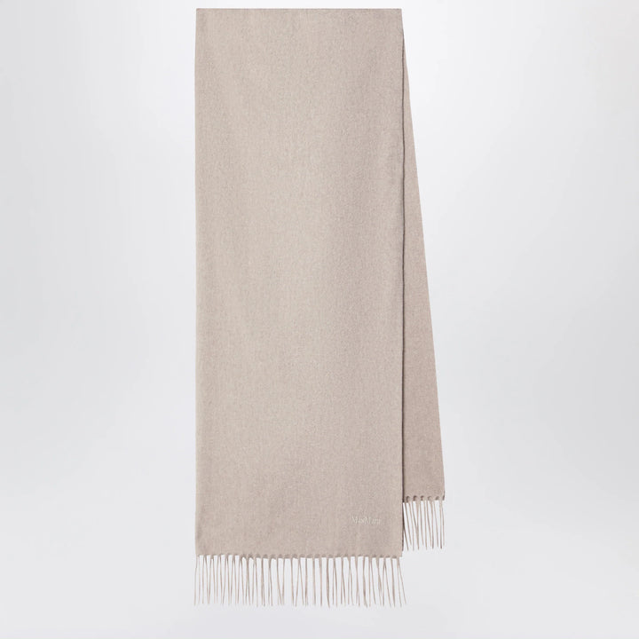 Max Mara - Sand-colored cashmere scarf
