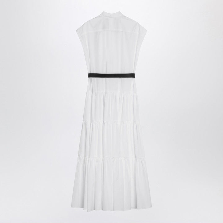 Dresses 44 Max Mara Studio White cotton shirt dress with ruffles Brand